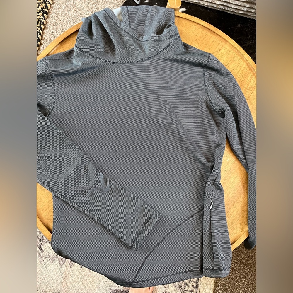 Toad&Co Women’s Hooded Pullover Sweatshirt Grey Medium Stretch Activewear